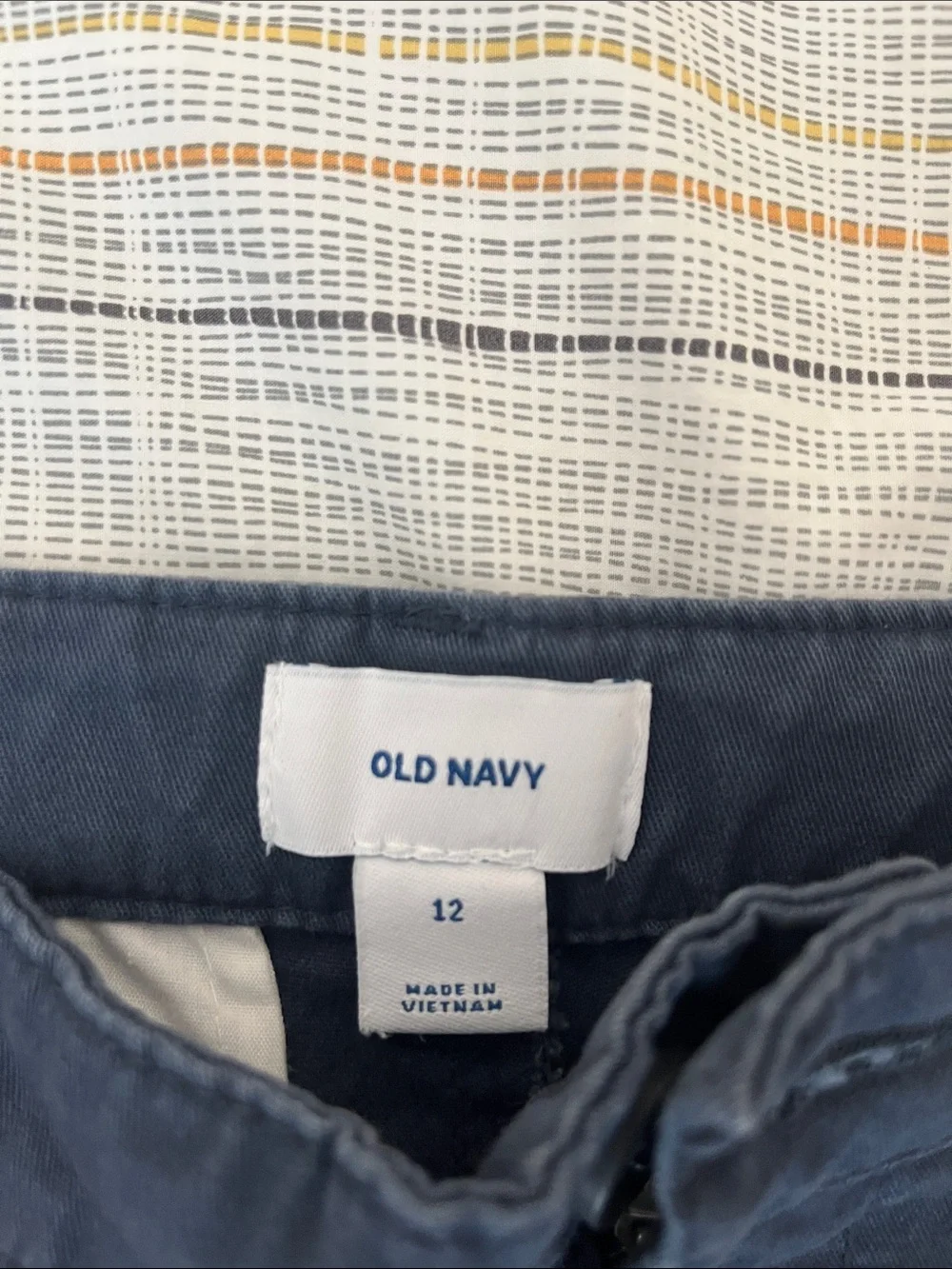 Old Navy Kid’s Dark Navy Flat Front Chino Shorts